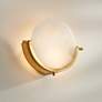 2_360 Lighting Barranco 9 1/2" Warm Gold and Alabaster LED Wall Sconce