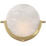 6_360 Lighting Barranco 9 1/2" Warm Gold and Alabaster LED Wall Sconce more views