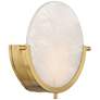 7_360 Lighting Barranco 9 1/2" Warm Gold and Alabaster LED Wall Sconce more views