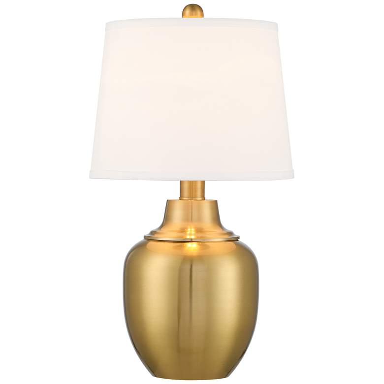 Image 7 360 Lighting Becca 22 inch High Urn Brass Finish Table Lamps Set of 2 more views