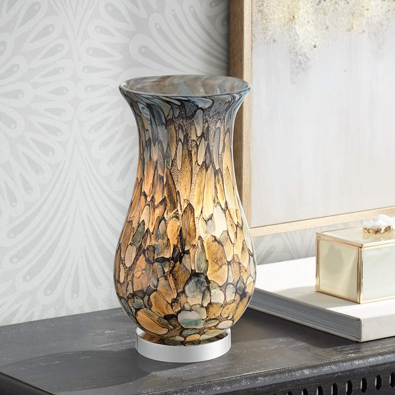 Image 1 360 Lighting Beekman 13 1/2 inch High Art Glass Accent Lamp