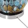 360 Lighting Beekman 24 1/2" Blue Art Glass Night Light Table Lamp
