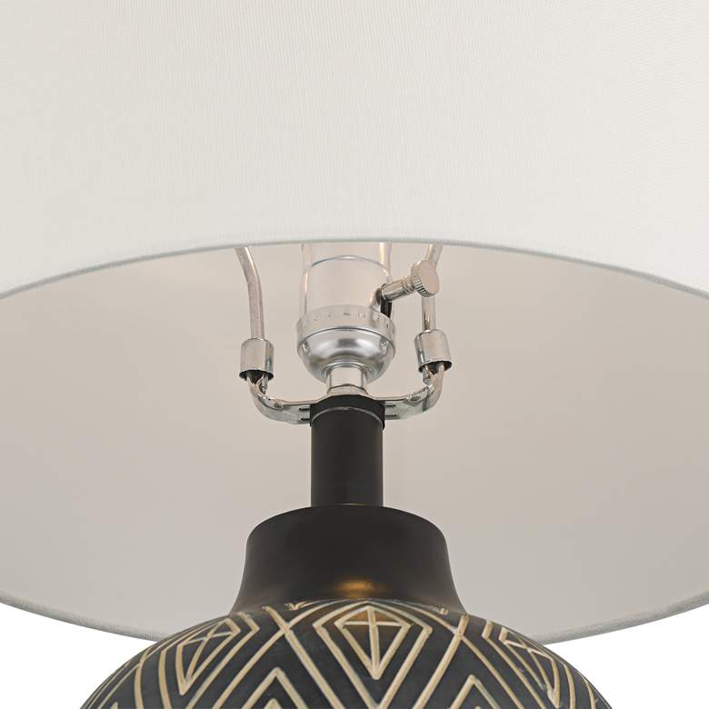 Image 5 360 Lighting Benito 23 1/2" High Diamond Pattern Jar Table Lamp more views