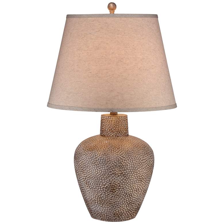 Image 2 360 Lighting Bentley 29" Hammered Pot Table Lamp with USB Dimmer