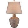 2_360 Lighting Bentley 29" Hammered Pot Table Lamp with USB Dimmer