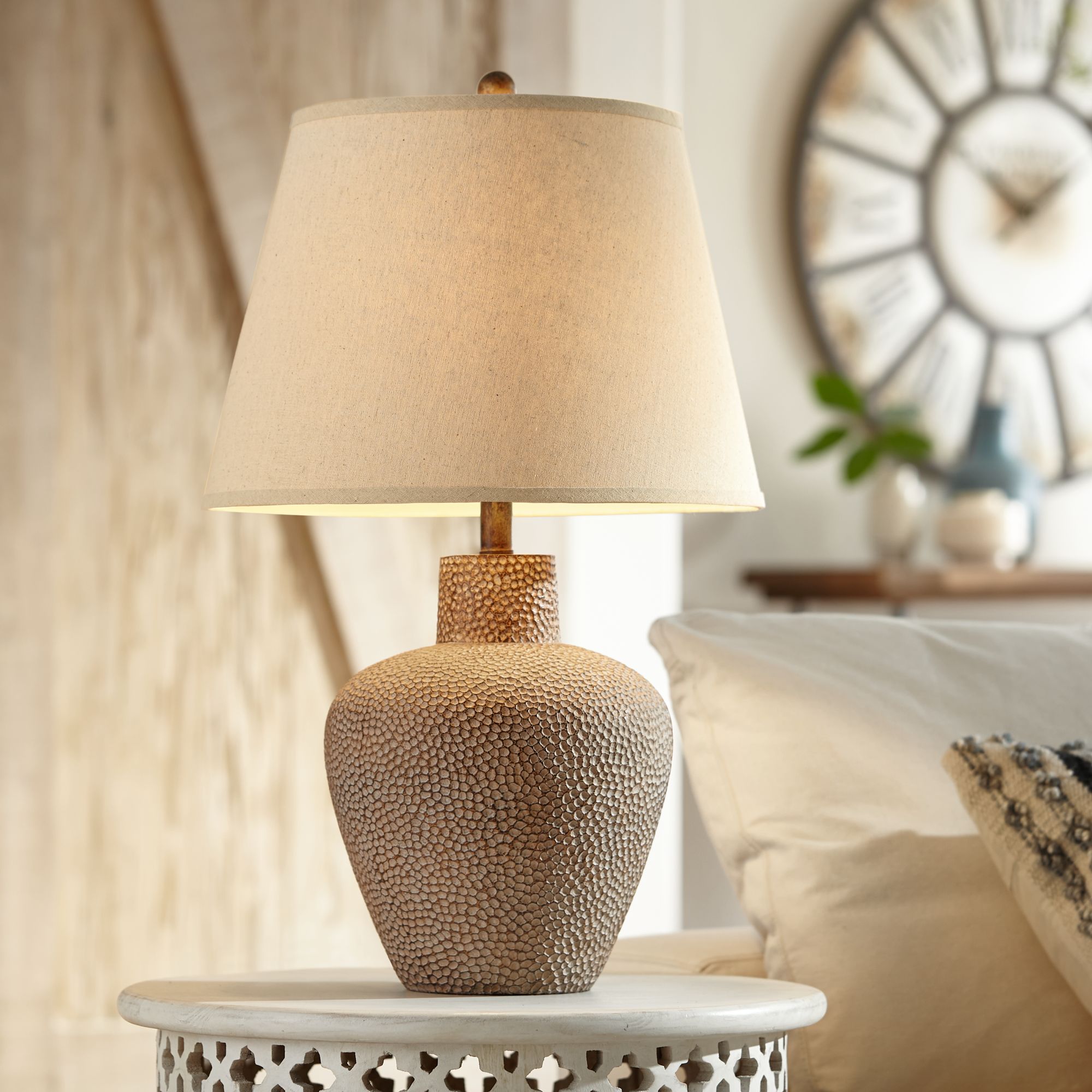 Rustic table lamps hot sale for living room