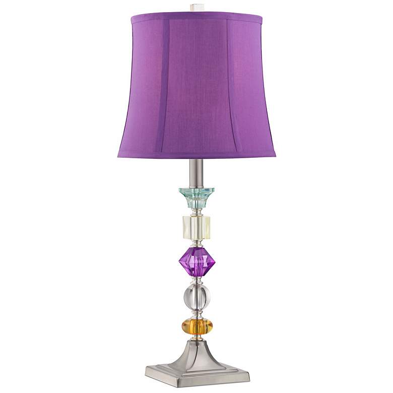 Image 3 360 Lighting Bijoux 25 1/2 inch Modern Purple Table Lamp