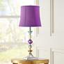 360 Lighting Bijoux 25 1/2" Modern Purple Table Lamp in scene