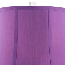 Image4 of 360 Lighting Bijoux 25 1/2" Modern Purple Table Lamp more views