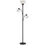 2_360 Lighting Bingham 71 1/2" Black Tree Torchiere 3-Light Floor Lamp