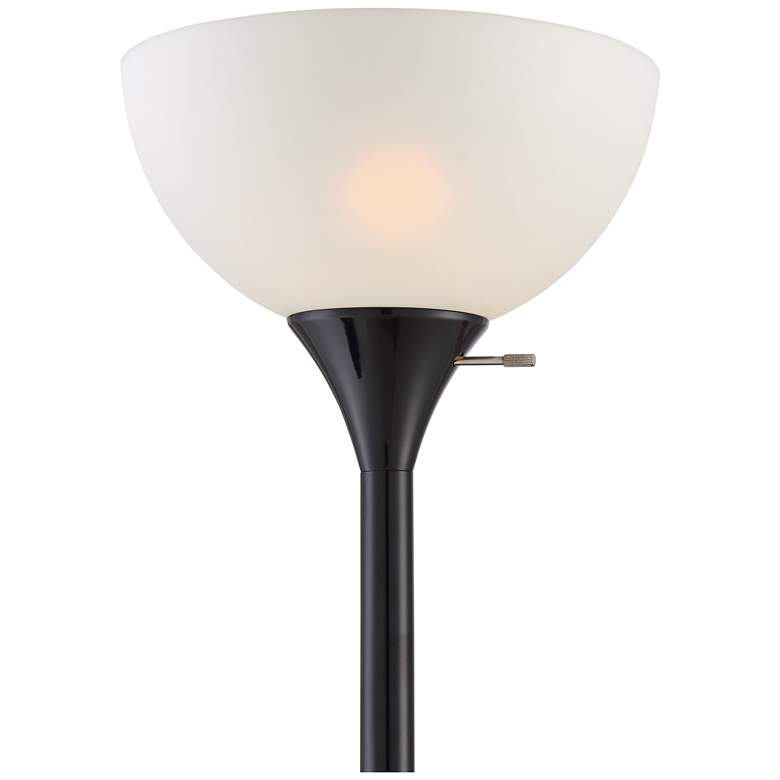 Image 4 360 Lighting Bingham 71 1/2" Black Tree Torchiere 3-Light Floor Lamp more views