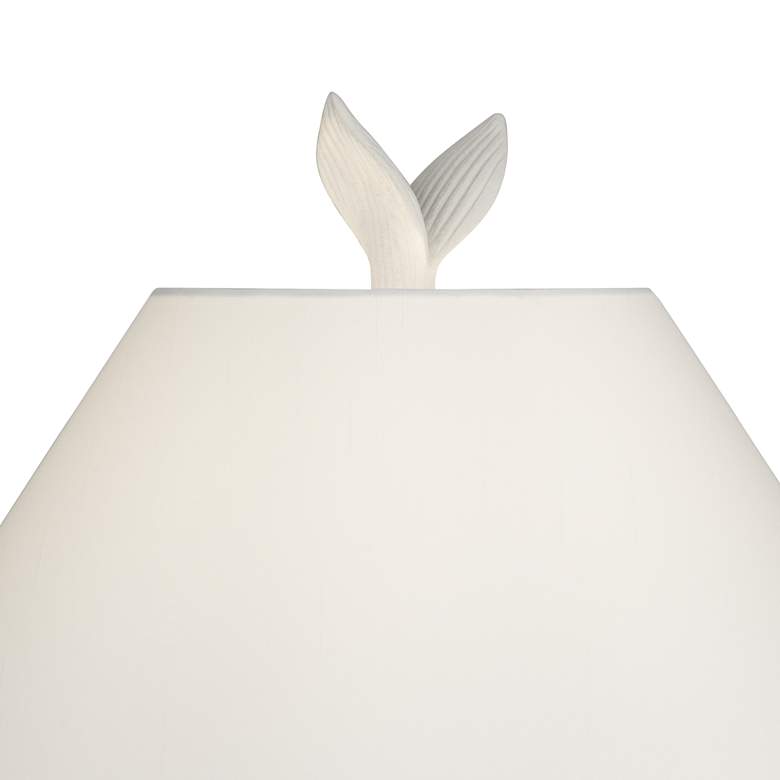 Image 3 360 Lighting Bird and Leaf 32" High White Ceramic Table Lamp more views