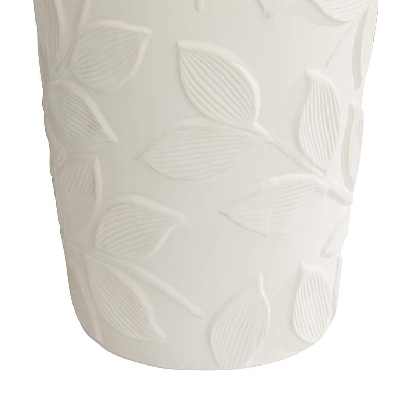 Image 6 360 Lighting Bird and Leaf 32" High White Ceramic Table Lamp more views