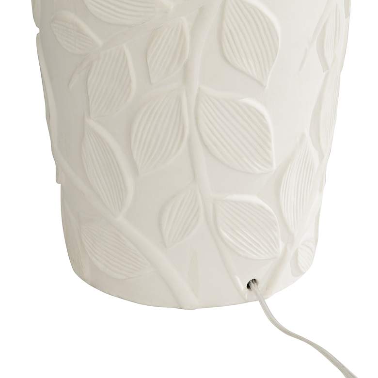 Image 7 360 Lighting Bird and Leaf 32" High White Ceramic Table Lamp more views