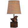360 Lighting Bird Moderne 15 1/2" Crackle Finish Small Accent Lamp