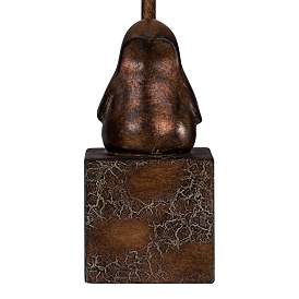 Image4 of 360 Lighting Bird Moderne 15 1/2" Crackle Finish Small Accent Lamp more views