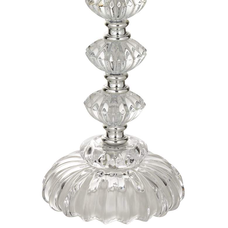 Image 2 360 Lighting Bohemian 21 inch Clear Stacked Glass Table Lamps Set of 2 more views