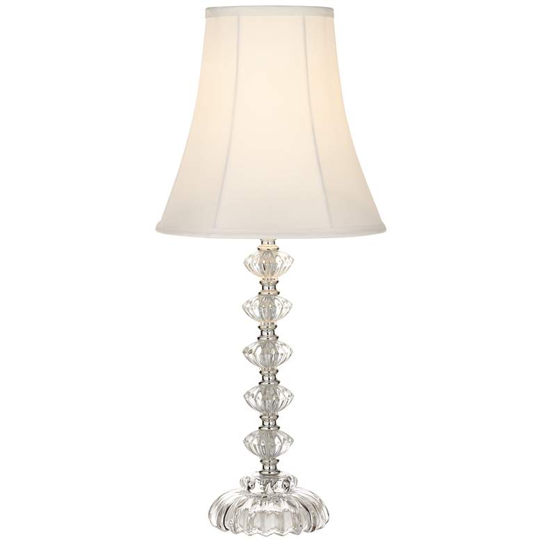 Image 3 360 Lighting Bohemian 21 inch High Clear Stacked Glass Table Lamp