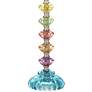 4_360 Lighting Bohemian Blue 21" High Stacked Glass Table Lamp more views