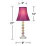 7_360 Lighting Bohemian Orchid 21" High Stacked Glass Lamps Set of 2 more views