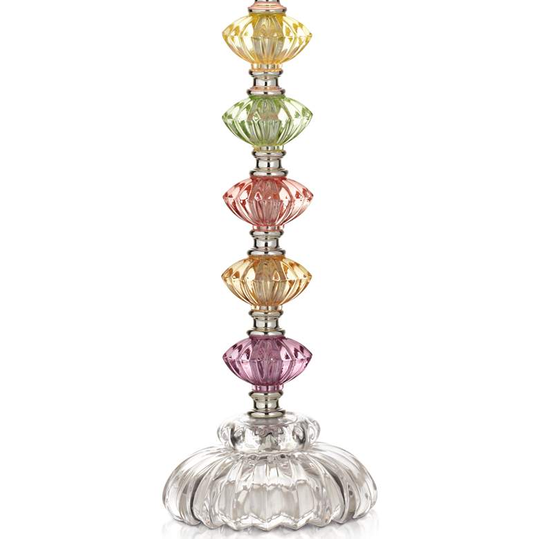 Image 5 360 Lighting Bohemian Orchid 21" High Stacked Glass Table Lamp more views