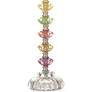 360 Lighting Bohemian Orchid 21" High Stacked Glass Table Lamp in scene