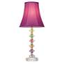 360 Lighting Bohemian Orchid 21" High Stacked Glass Table Lamp in scene