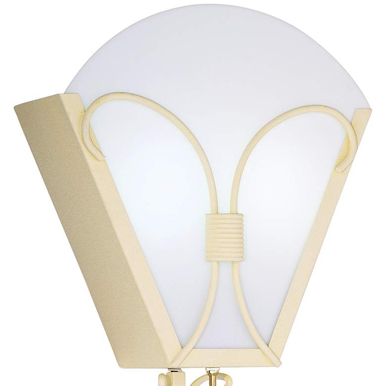 Image 2 360 Lighting Bow-Tie 12" High Deco Gold Plug-in Wall Lights Set of 2 more views