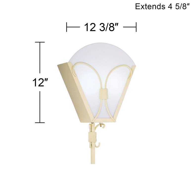 Image 4 360 Lighting Bow-Tie 12" High Deco Gold Plug-in Wall Lights Set of 2 more views