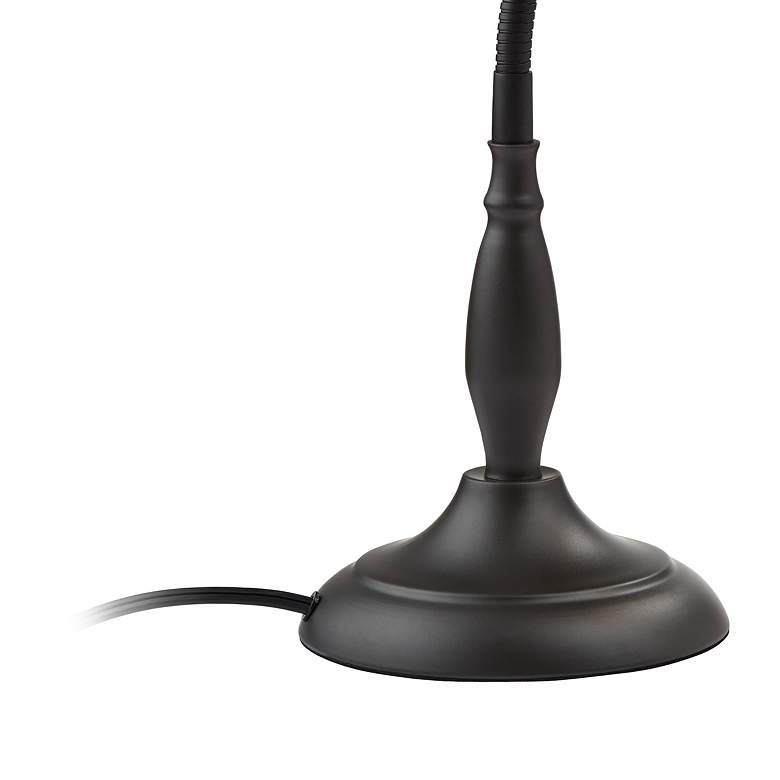 Image 4 360 Lighting Breck 17" Dark Bronze Gooseneck Arm Desk Lamps Set of 2 more views
