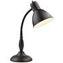 Watch A Video About the Breck Dark Bronze Gooseneck Desk Lamp