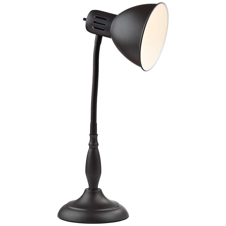 Image 6 360 Lighting Breck 17 inch Traditional Bronze Flex Arm Gooseneck Desk Lamp more views