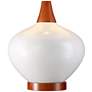 5_360 Lighting Brice 23" Ivory Ceramic Mid-Century Lamp with USB Dimmer more views