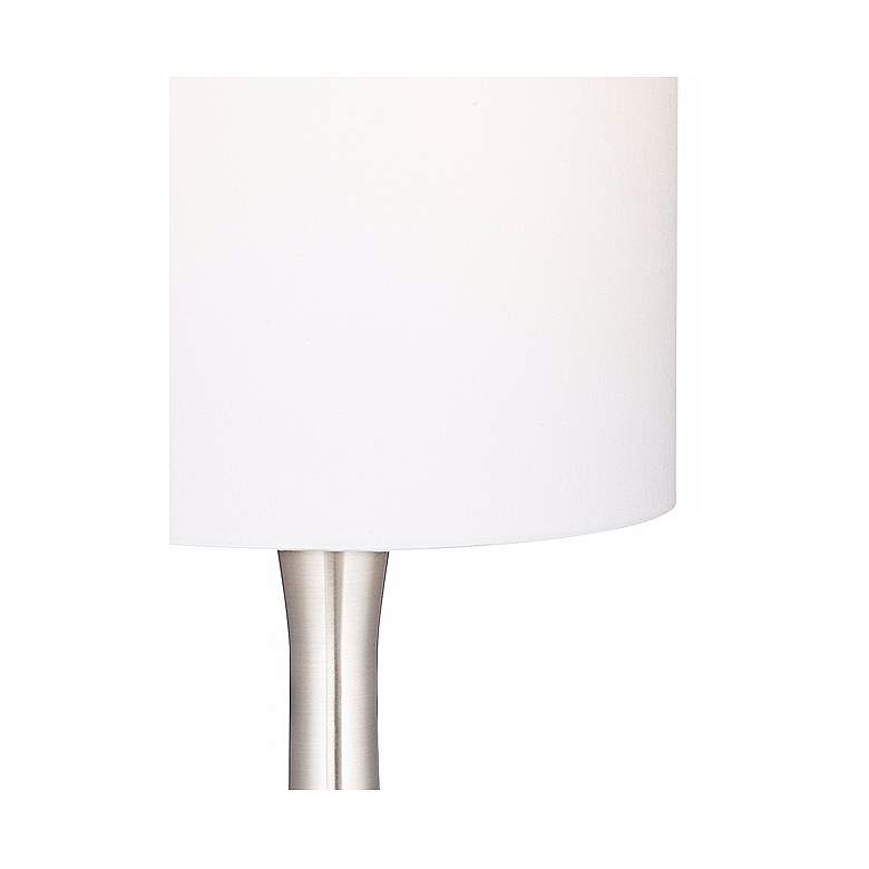 Image 6 360 Lighting Brushed Nickel Droplet Table Lamp with USB Workstation Base more views