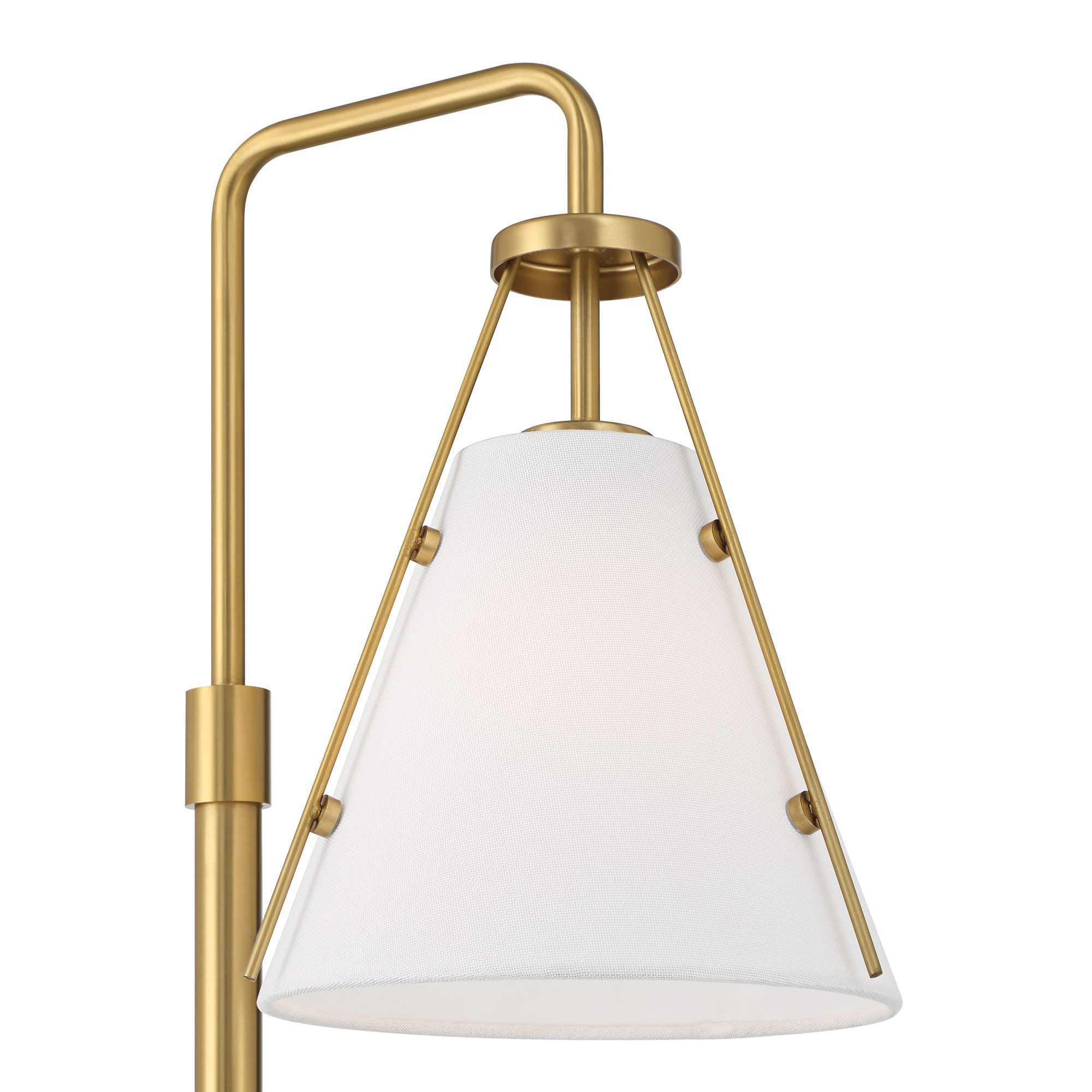 Watch A Video About the 360 Lighting Brynn Cone Shade and Brass Dual USB Lamp