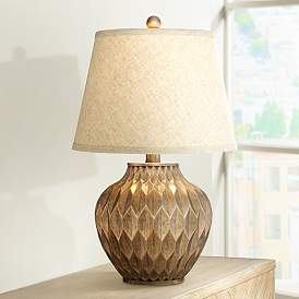 Image1 of 360 Lighting Buckhead 22" High Bronze Accent Urn Table Lamp