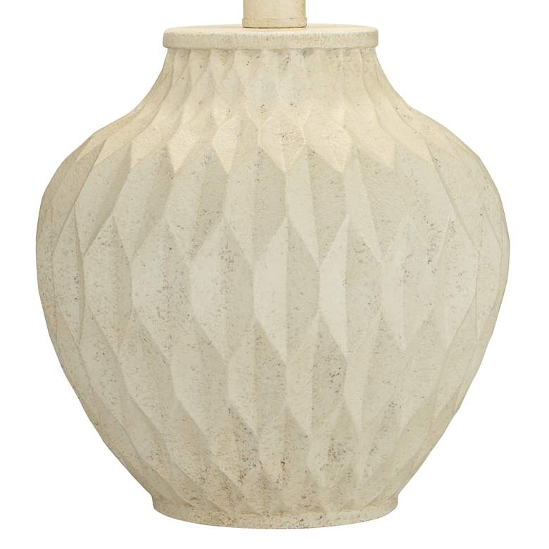 Image 6 360 Lighting Buckhead 22" Off-White Geometric Pattern Table Lamp more views