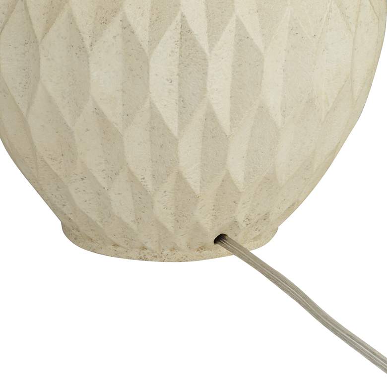 Image 7 360 Lighting Buckhead 22" Off-White Geometric Pattern Table Lamp more views