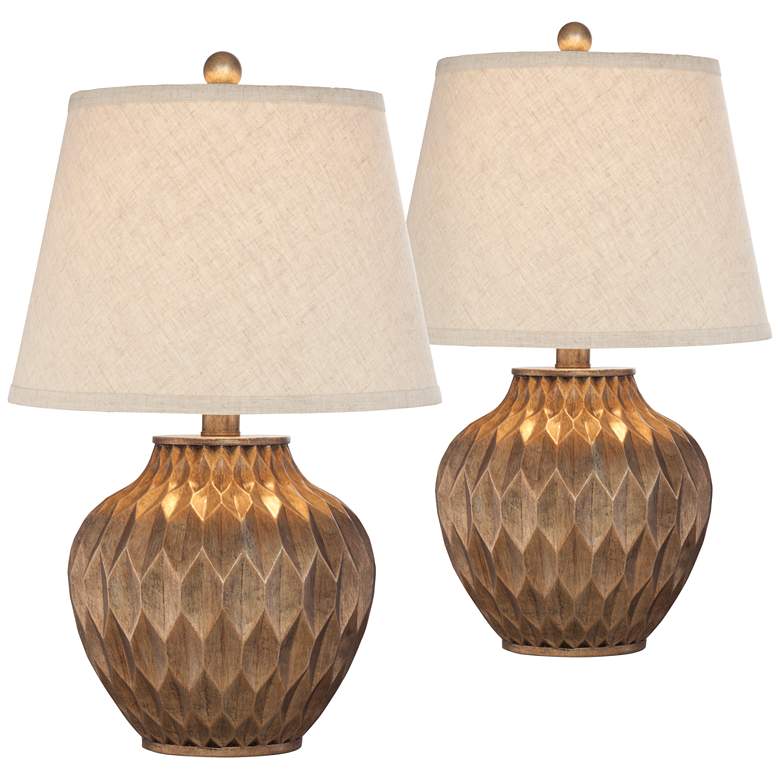 Image 2 360 Lighting Buckhead Bronze 22 inch Small Urn Accent Table Lamps Set of 2