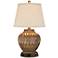 360 Lighting Buckhead Bronze Accent Table Lamp with USB Workstation Base