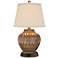 360 Lighting Buckhead Bronze Accent Table Lamp with USB Workstation Base