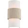 360 Lighting Cabo 14 1/2" Linen and Rope 2-Light Wall Sconce
