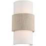 6_360 Lighting Cabo 14 1/2" Linen and Rope 2-Light Wall Sconce more views