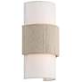 Watch a Video About the 360 Lighting Cabo 14 1/2" Linen and Rope 2-Light Wall Sconce