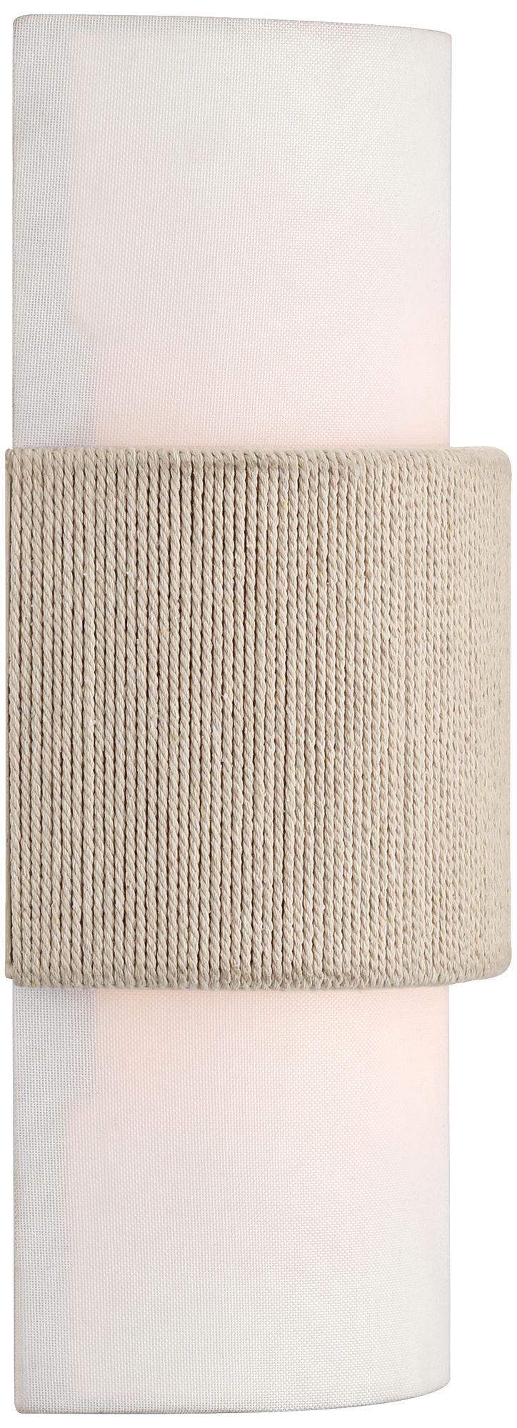 Watch a Video About the 360 Lighting Cabo 14 1/2" Linen and Rope 2-Light Wall Sconce