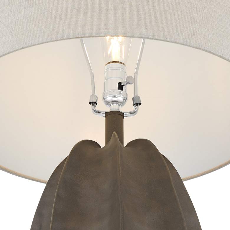 Image 4 360 Lighting Calabasa 30" High Chocolate Brown Modern Table Lamp more views