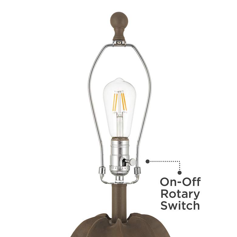 Image 5 360 Lighting Calabasa 30" High Chocolate Brown Modern Table Lamp more views
