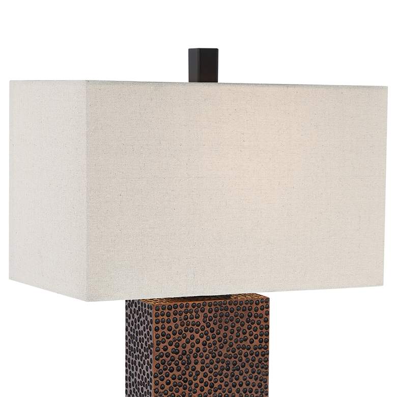 Image 3 360 Lighting Caldwell 24 3/4" Hammered Bronze Table Lamps Set of 2 more views