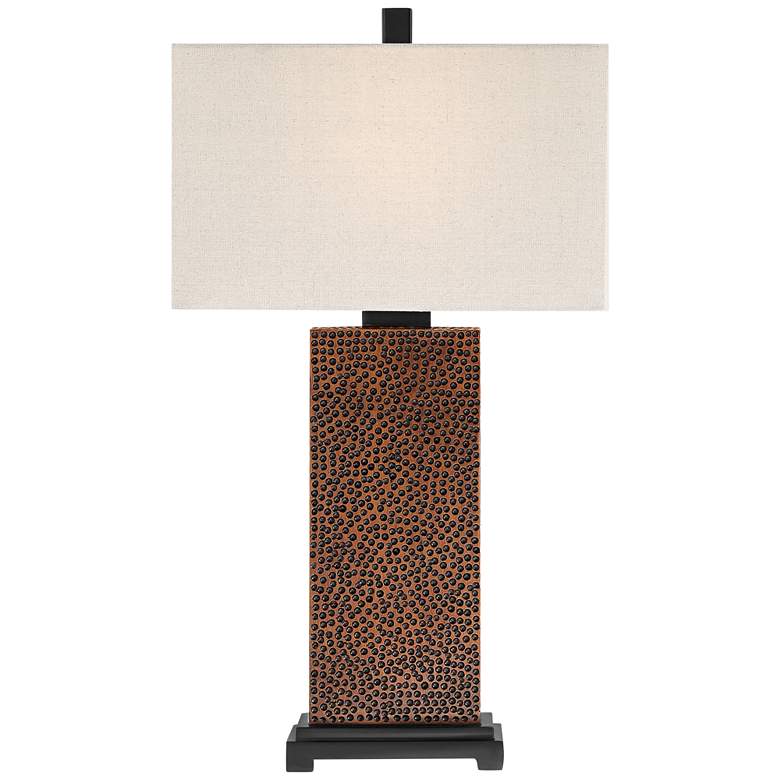 Image 6 360 Lighting Caldwell 24 3/4" Hammered Bronze Table Lamps Set of 2 more views