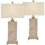 360 Lighting Caldwell 26 3/4" Hammered Base Table Lamps Set of 2
